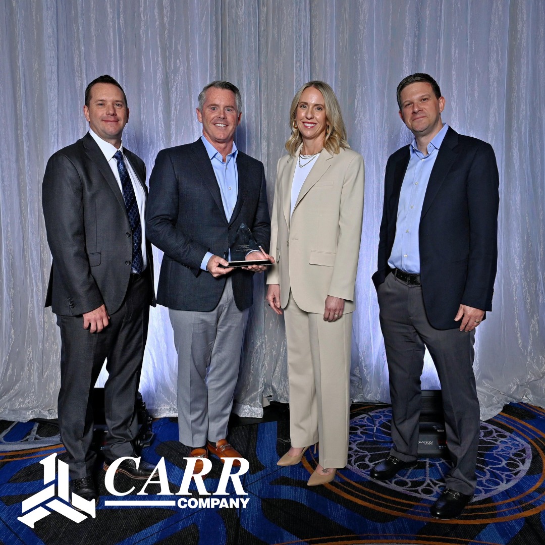 CARR COMPANY RECEIVES DELTA FAUCET OVERALL ACHIEVEMENT AWARD